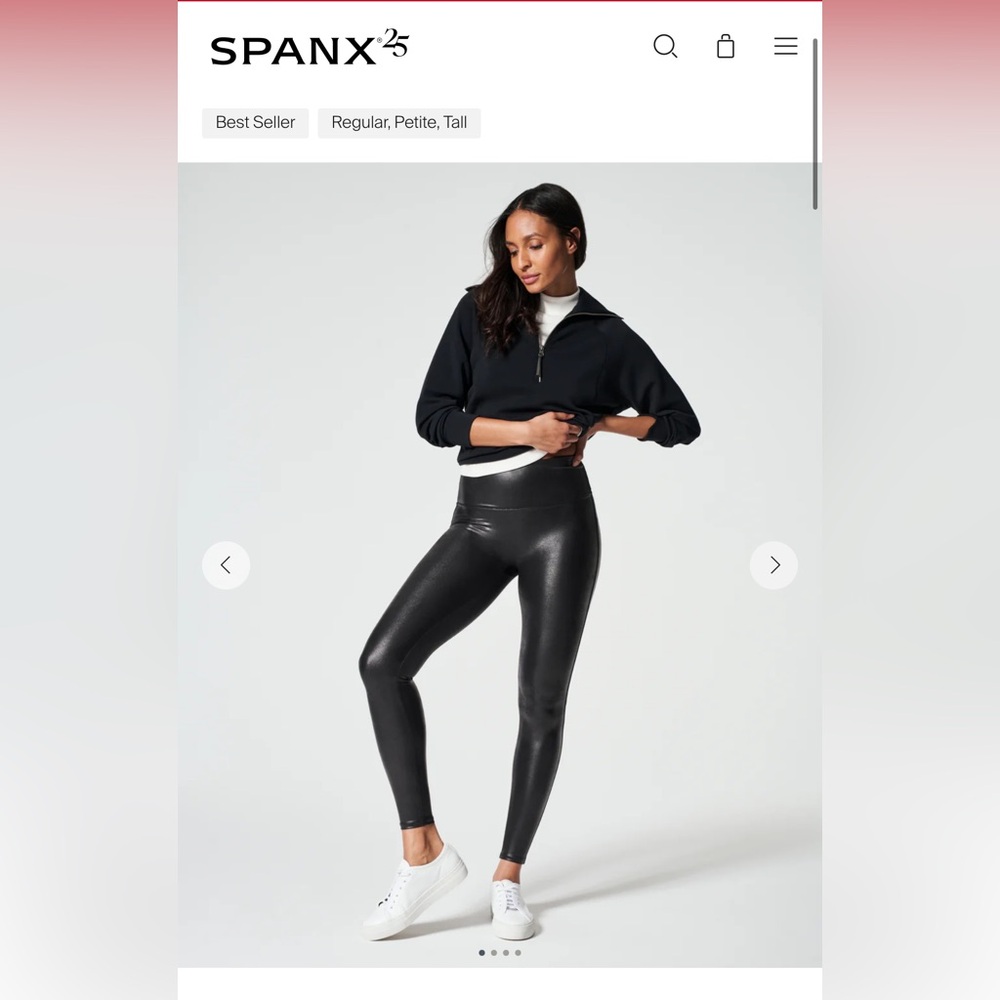 SPANX Faux Leather Leggings